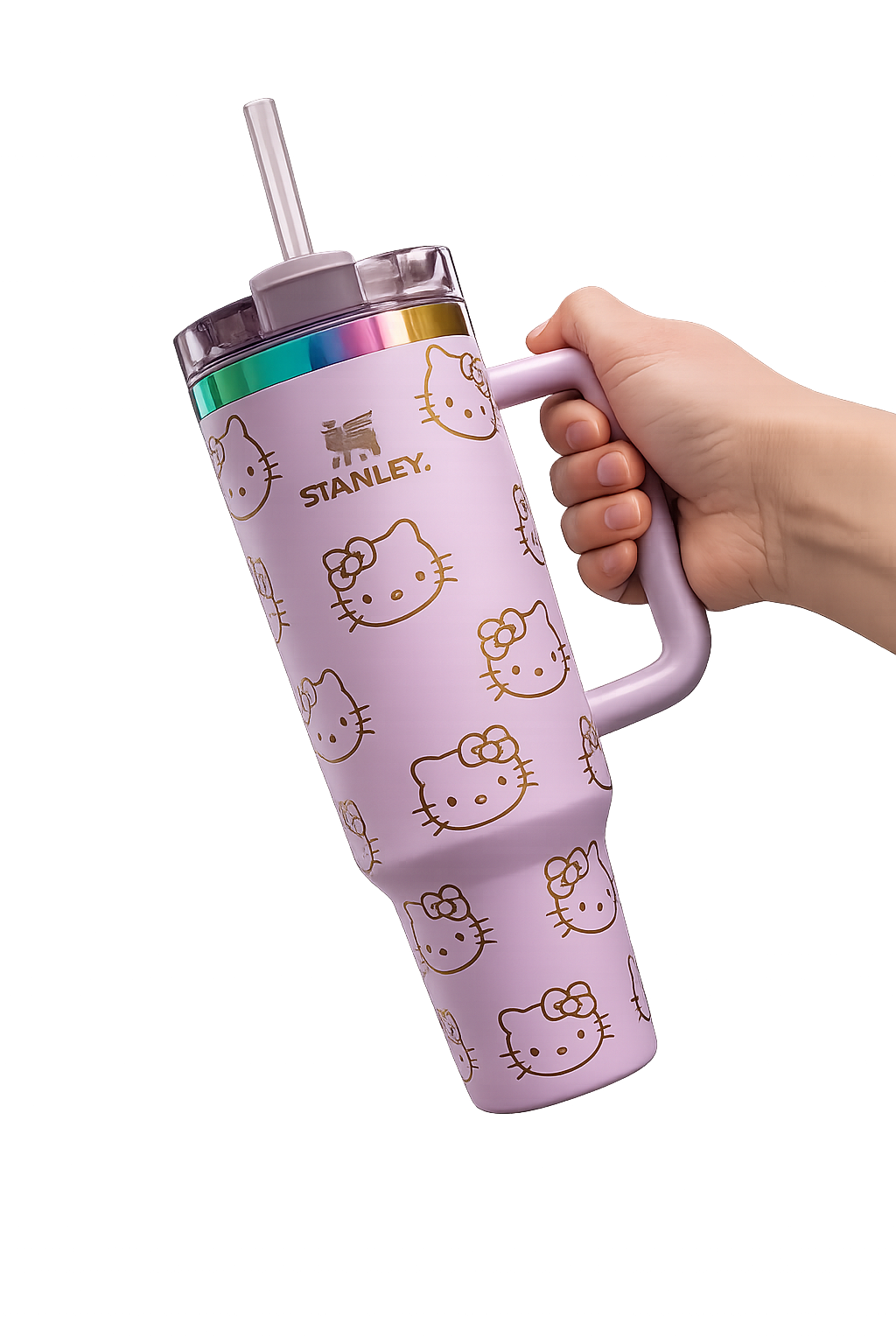 Stanley x Hello Kitty Quencher H2.0 FlowState Tumbler – Lavender Purple Limited Edition Insulated Travel Mug with Handle & Straw